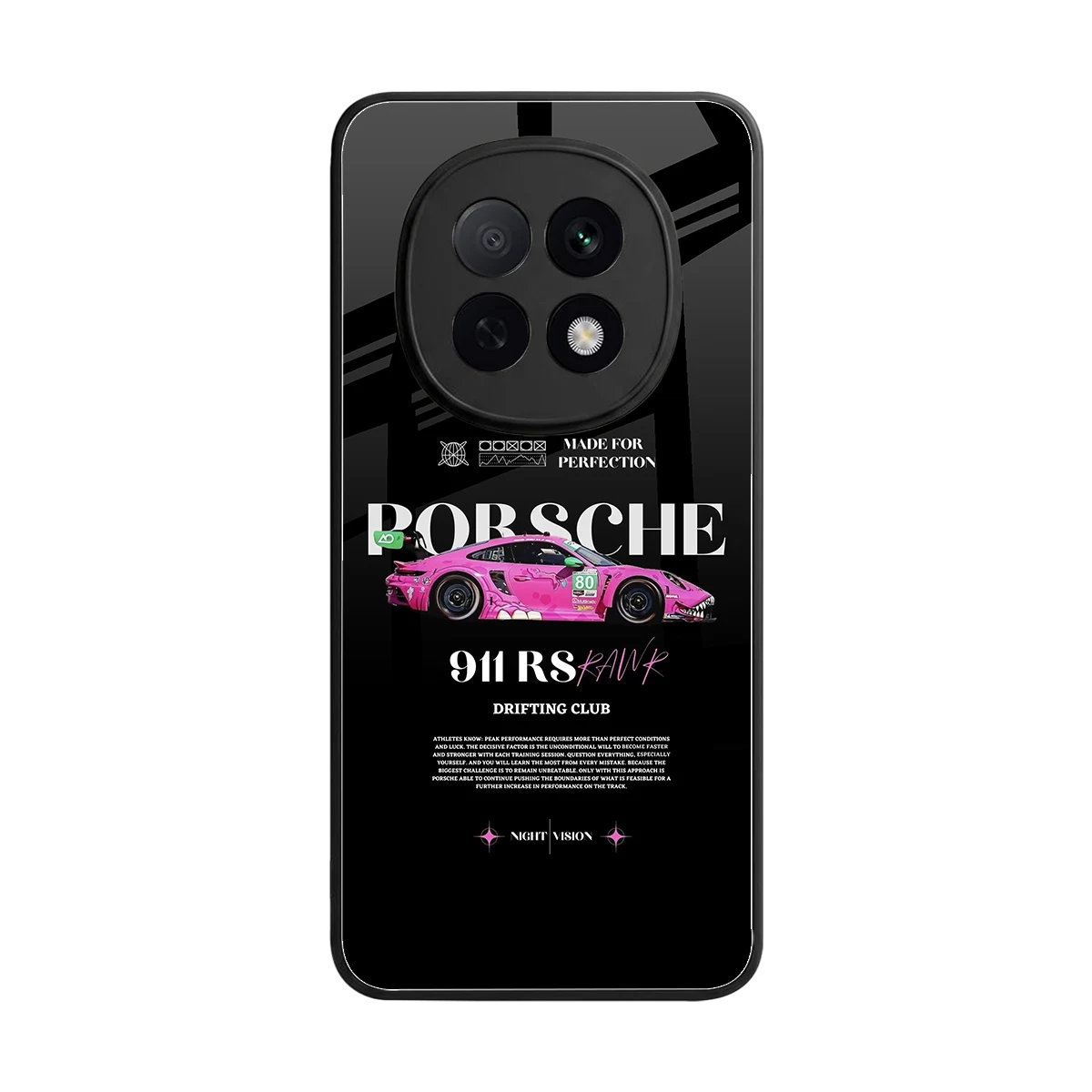 911 Drifting Club back phone cover | glass case for oppo f29 pro 5g