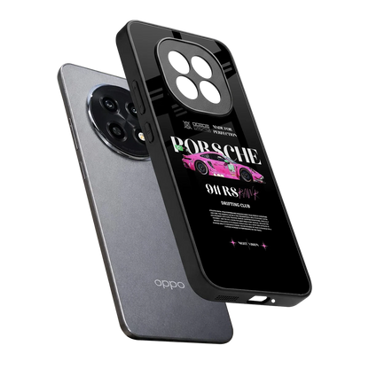 911 Drifting Club sleek oppo f29 pro 5g cover with tempered glass back and TPU edges