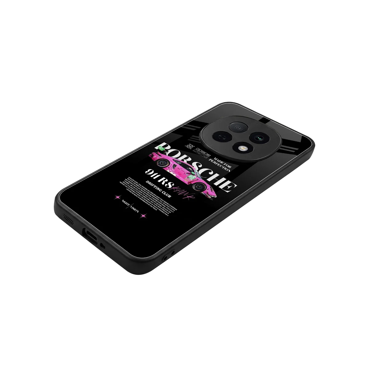 911 Drifting Club stylish phone case for oppo f29 pro 5g | glossy glass and slim fit