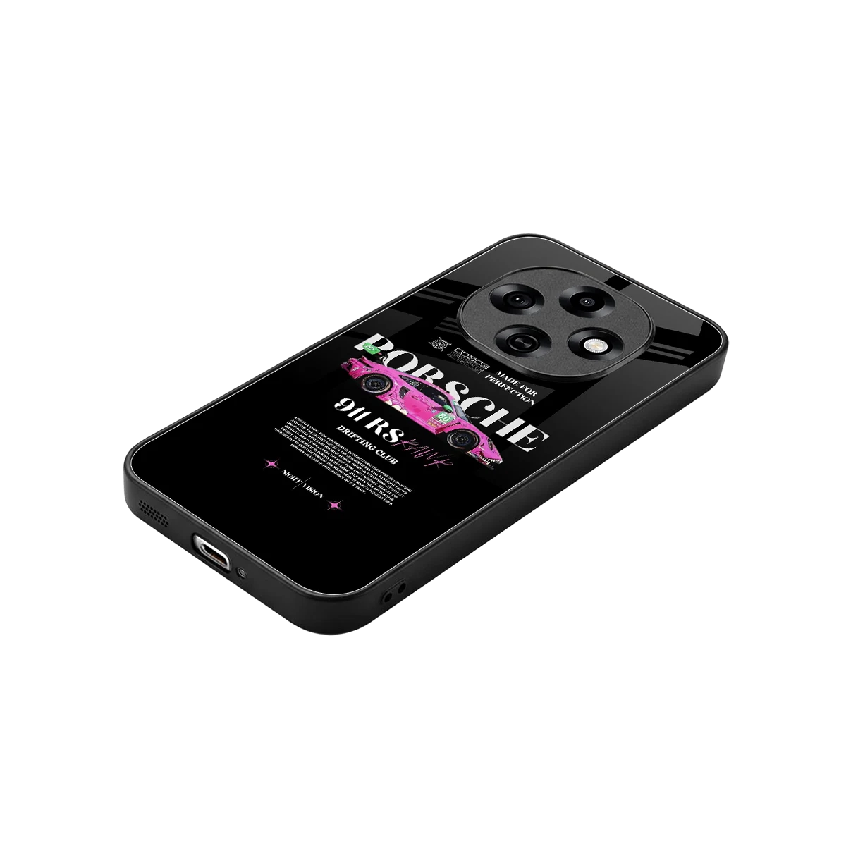 911 Drifting Club stylish phone case for oppo f31 pro 5g | glossy glass and slim fit