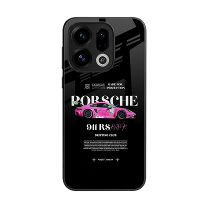 911 Drifting Club back phone cover | glass case for oppo find x9