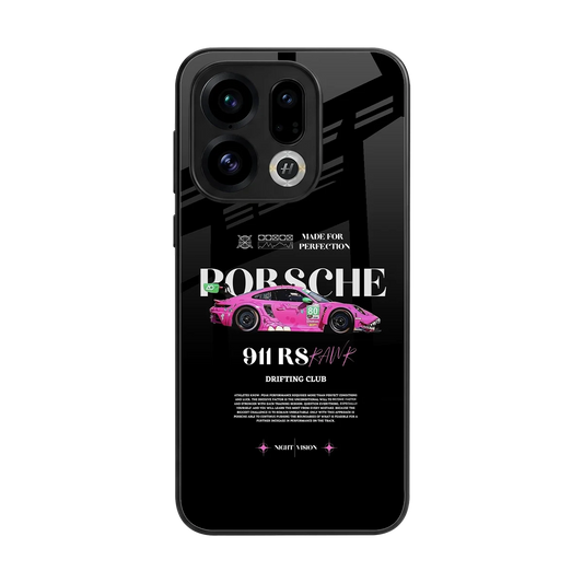 911 Drifting Club back phone cover | glass case for oppo find x9