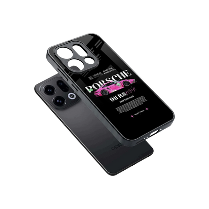 911 Drifting Club sleek oppo find x9 cover with tempered glass back and TPU edges