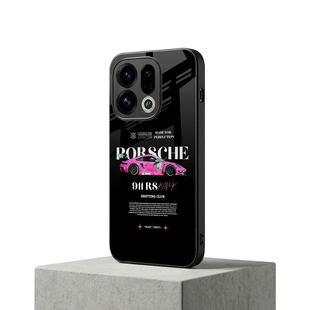 911 Drifting Club oppo find x9 mobile cover | shockproof glass phone case