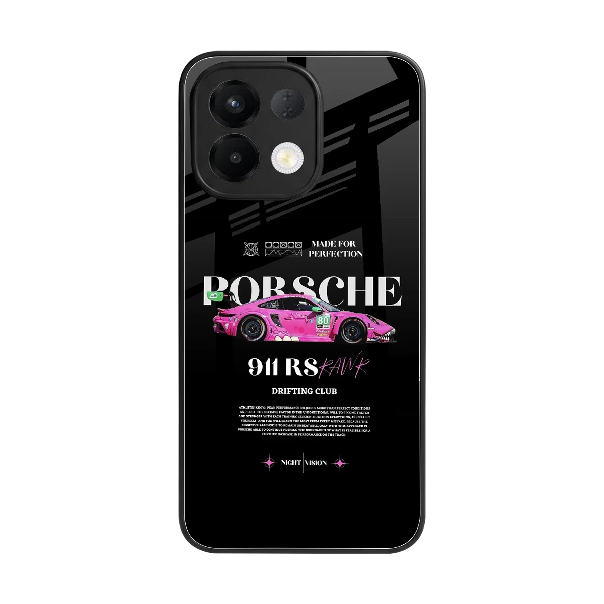 911 Drifting Club back phone cover | glass case for oppo k13 5g