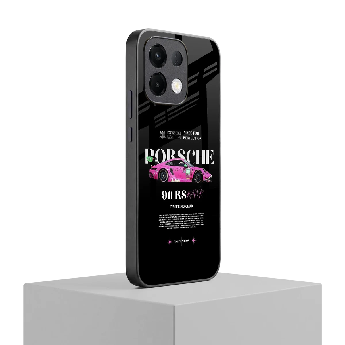 911 Drifting Club oppo k13 5g mobile cover | shockproof glass phone case