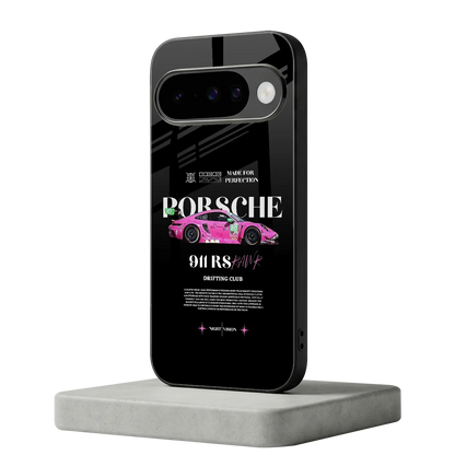911 Drifting Club google pixel 10 mobile cover | shockproof glass phone case