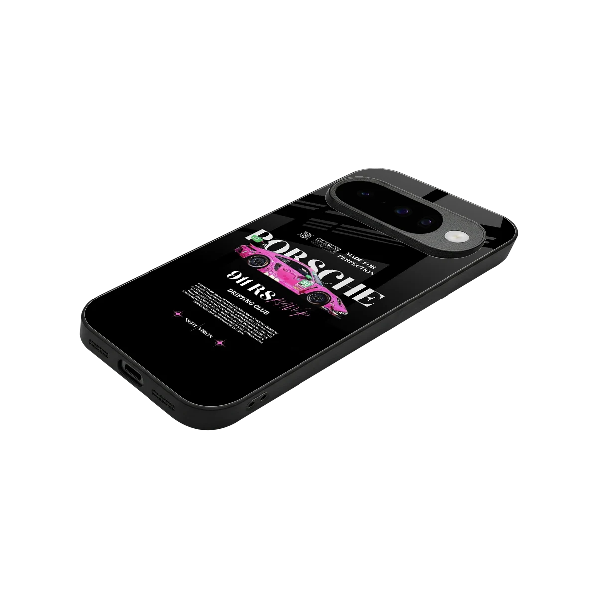 911 Drifting Club stylish phone case for google pixel 10 | glossy glass and slim fit