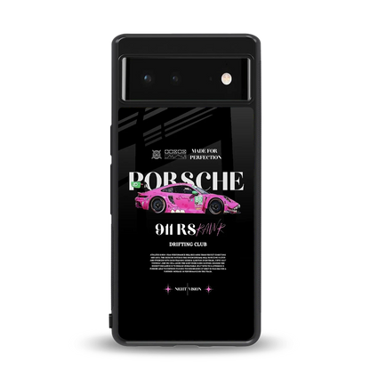 911 Drifting Club back phone cover | glass case for google pixel 6a