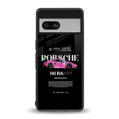 911 Drifting Club back phone cover | glass case for google pixel 7a