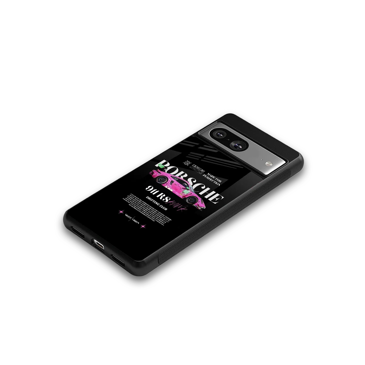 911 Drifting Club google pixel 8 mobile cover | shockproof glass phone case