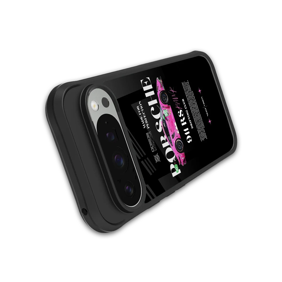 911 Drifting Club stylish phone case for google pixel 9 pro | glossy glass and slim fit