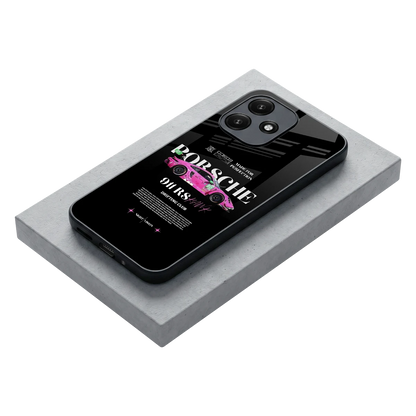911 Drifting Club stylish phone case for redmi 12 5g | glossy glass and slim fit