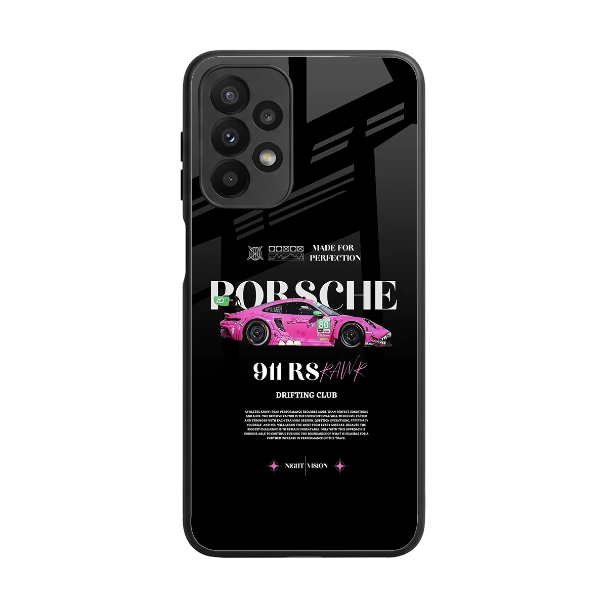 911 Drifting Club back phone cover | glass case for samsung galaxy a23