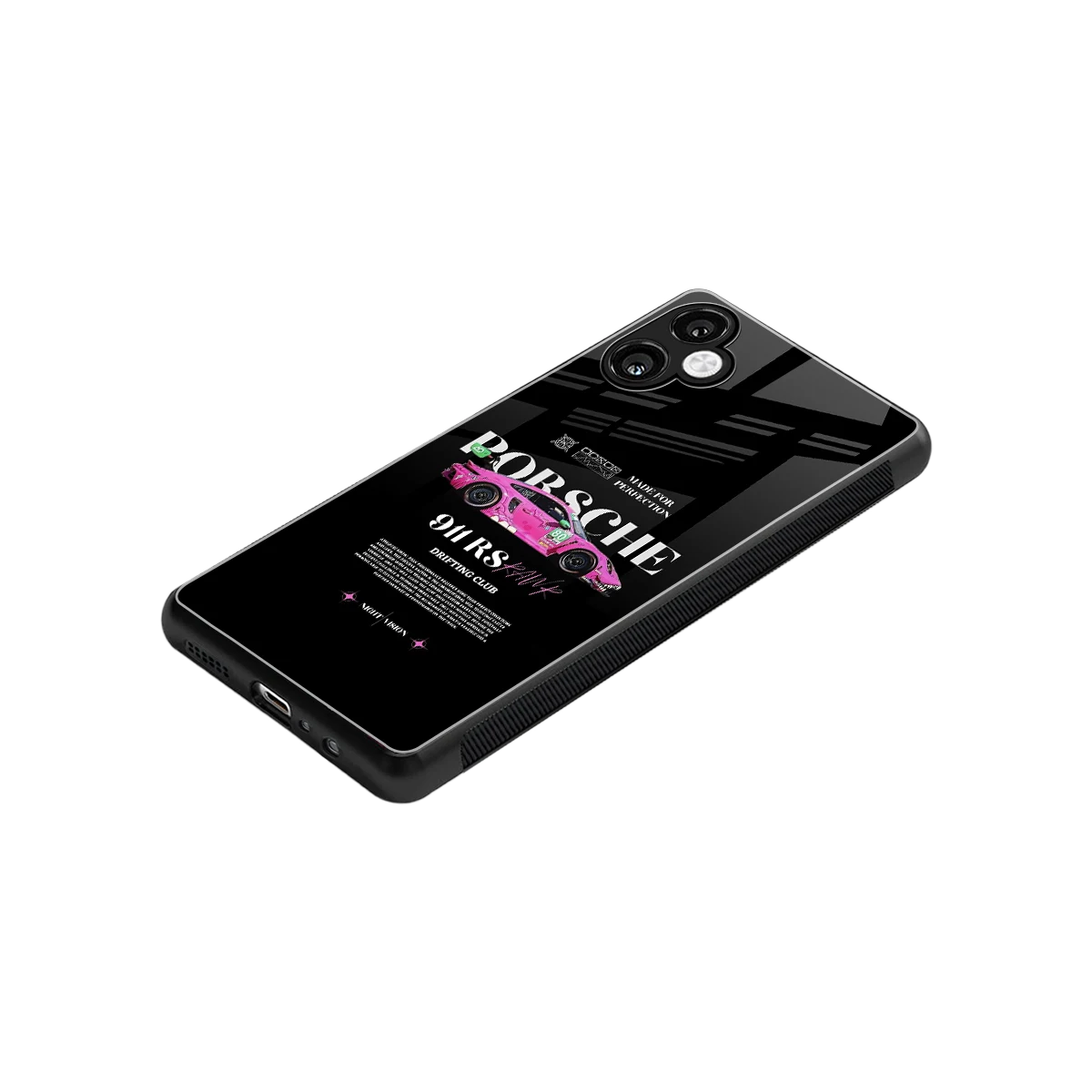 911 Drifting Club stylish phone case for samsung galaxy a06 5g | glossy glass and slim fit