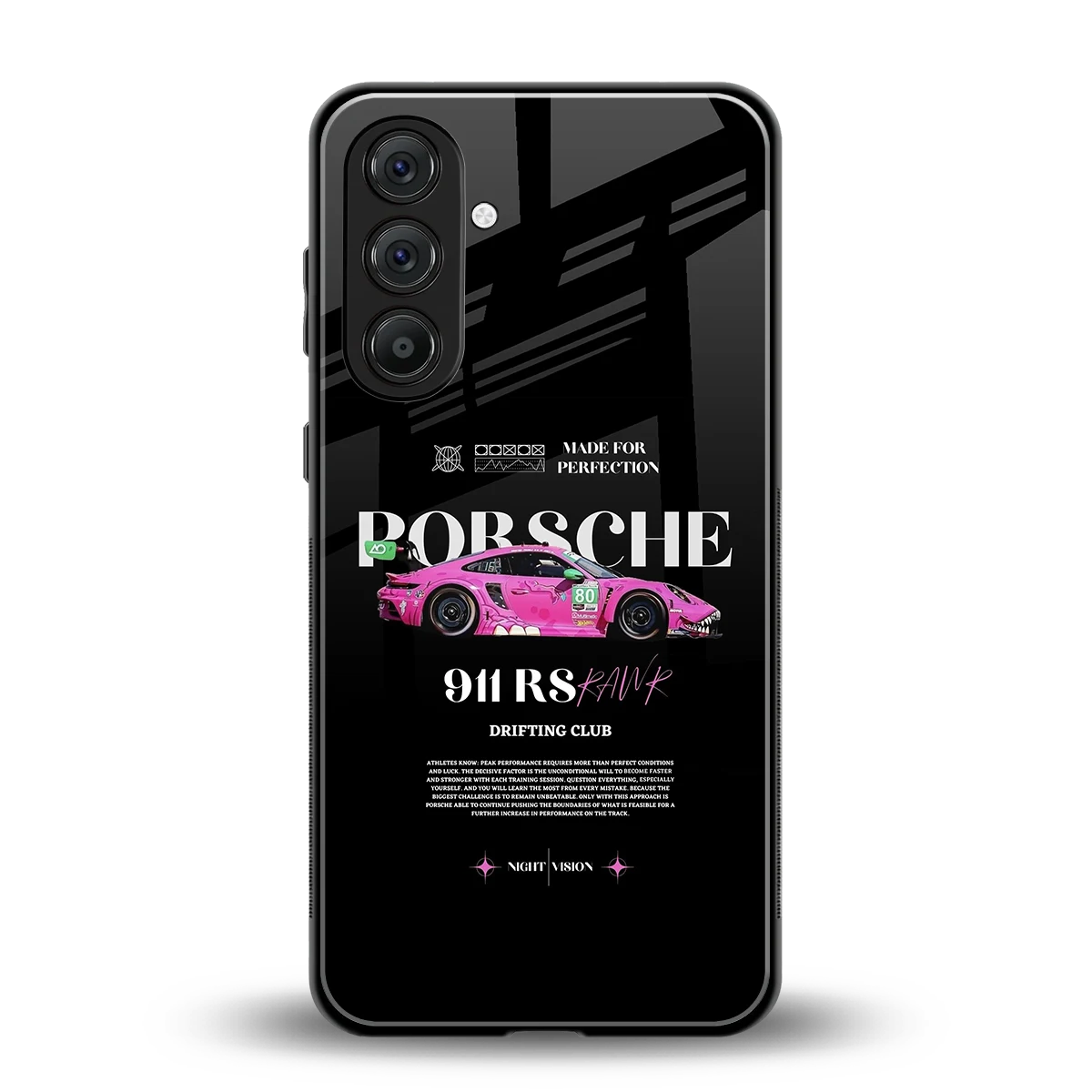 911 Drifting Club back phone cover | glass case for samsung galaxy a55 5g