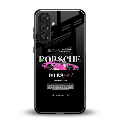 911 Drifting Club back phone cover | glass case for samsung galaxy a55 5g