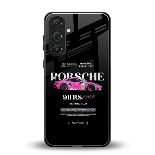 911 Drifting Club back phone cover | glass case for samsung galaxy a56 5g