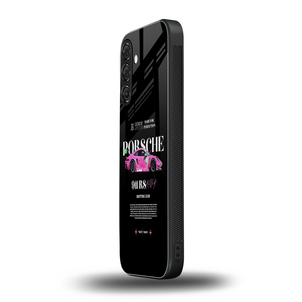 911 Drifting Club samsung galaxy a55 5g mobile cover | shockproof glass phone case