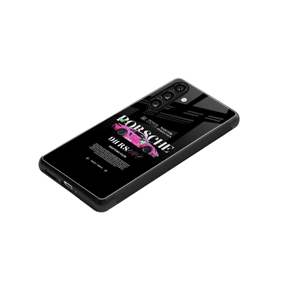 911 Drifting Club stylish phone case for samsung galaxy m36 5g | glossy glass and slim fit