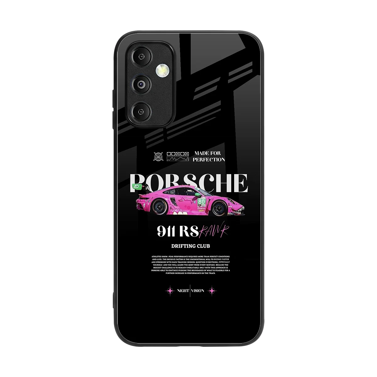 911 Drifting Club back phone cover | glass case for samsung galaxy m14 5g