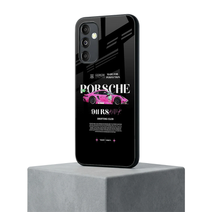 911 Drifting Club samsung galaxy m14 5g mobile cover | shockproof glass phone case
