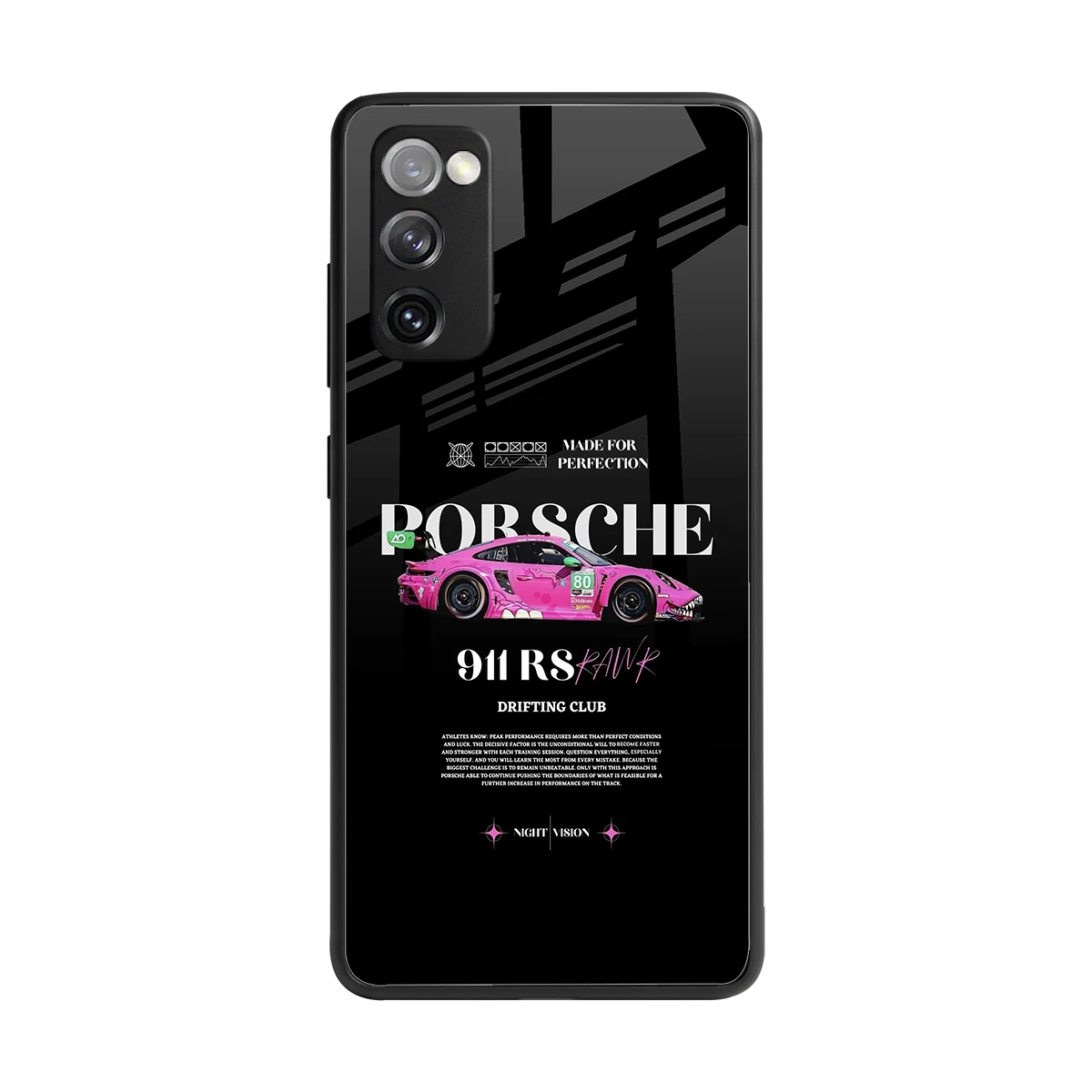 911 Drifting Club back phone cover | glass case for samsung galaxy s20 fe