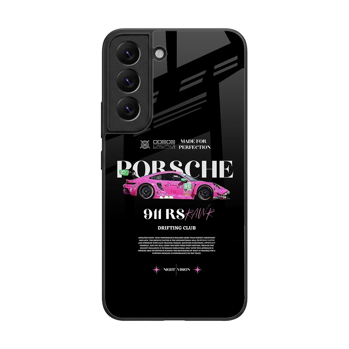 911 Drifting Club back phone cover | glass case for samsung galaxy s22