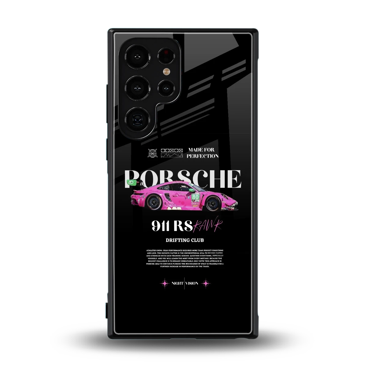911 Drifting Club back phone cover | glass case for samsung galaxy s24 ultra