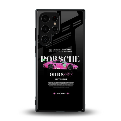 911 Drifting Club back phone cover | glass case for samsung galaxy s24 ultra