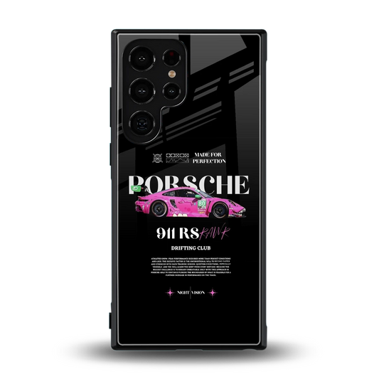 911 Drifting Club back phone cover | glass case for samsung galaxy s24 ultra
