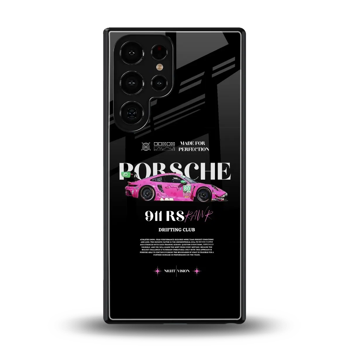 911 Drifting Club back phone cover | glass case for samsung galaxy s25 ultra