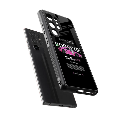 911 Drifting Club sleek samsung galaxy s25 ultra cover with tempered glass back and TPU edges