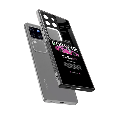 911 Drifting Club sleekvivo v30 pro cover with tempered glass back and TPU edges