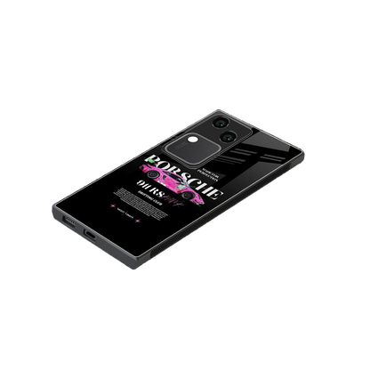 911 Drifting Club stylish phone case for vivo v30 | glossy glass and slim fit