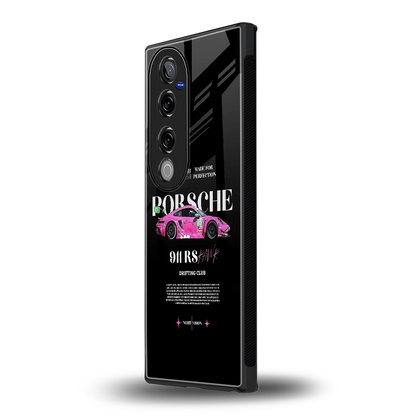 911 Drifting Club vivo v40 pro mobile cover | shockproof glass phone case