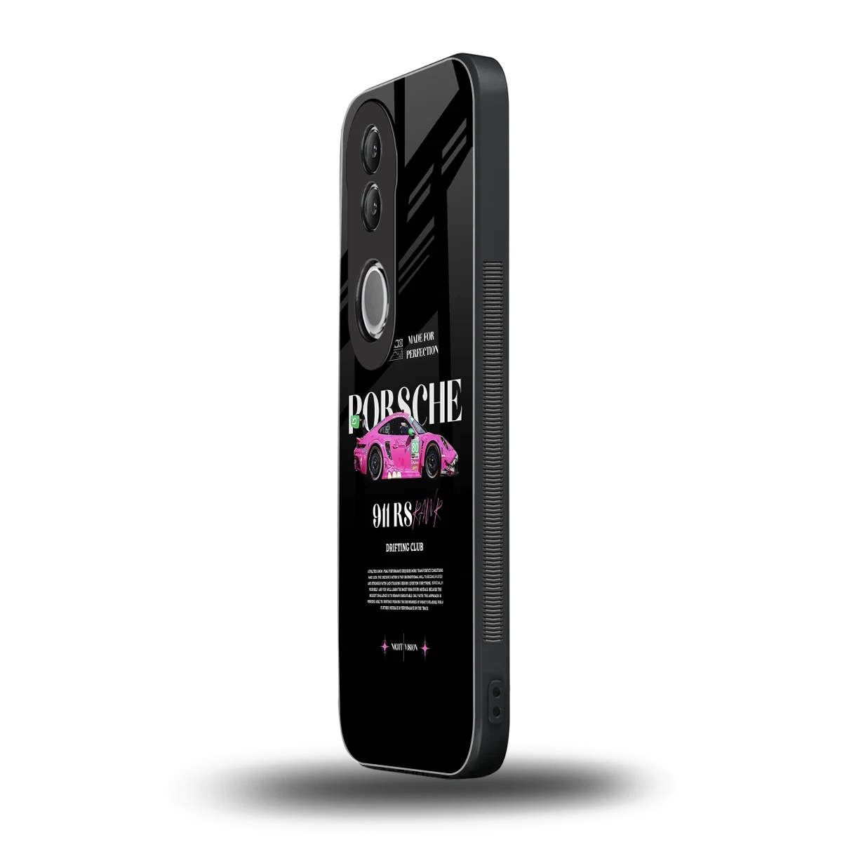 911 Drifting Club vivo v50 mobile cover | shockproof glass phone case