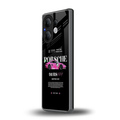 911 Drifting Club vivo v60 mobile cover | shockproof glass phone case