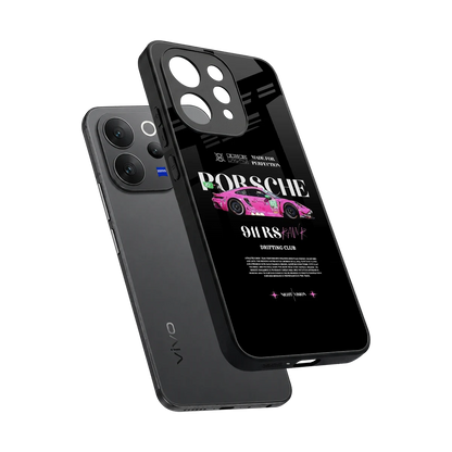 911 Drifting Club sleek vivo v70 elite cover with tempered glass back and TPU edges