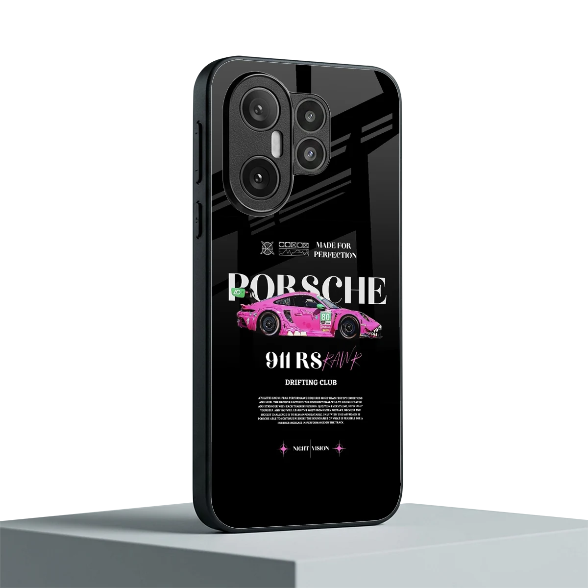 911 Drifting Club vivo x200 fe mobile cover | shockproof glass phone case
