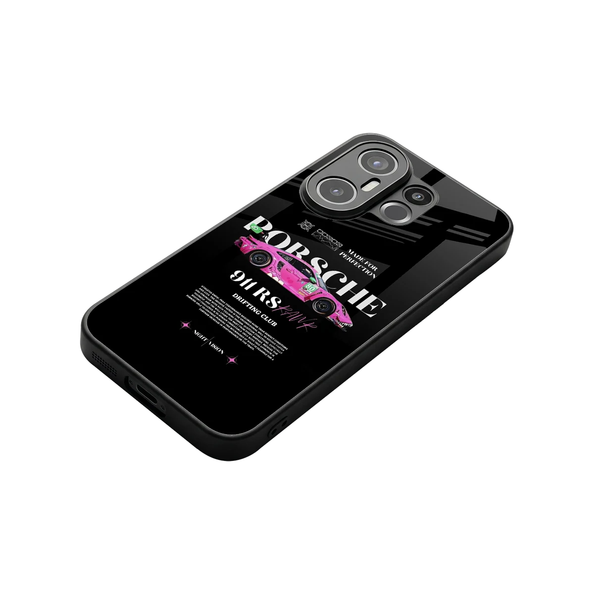 911 Drifting Club stylish phone case for vivo x200 fe | glossy glass and slim fit