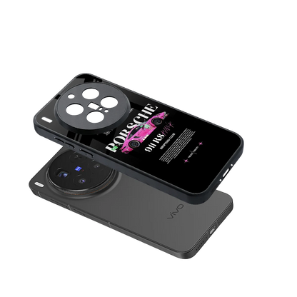 911 Drifting Club sleek vivo x300 pro cover with tempered glass back and TPU edges