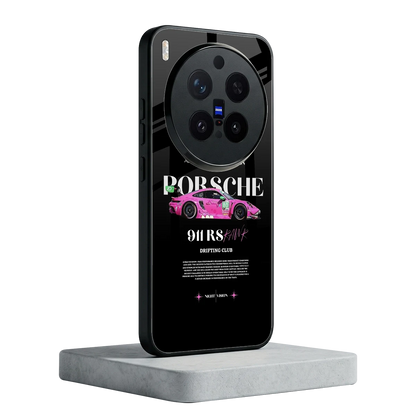 911 Drifting Club vivo x300 pro mobile cover | shockproof glass phone case