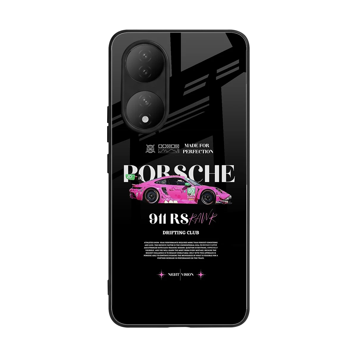 911 Drifting Club back phone cover | glass case for Vivo-y100