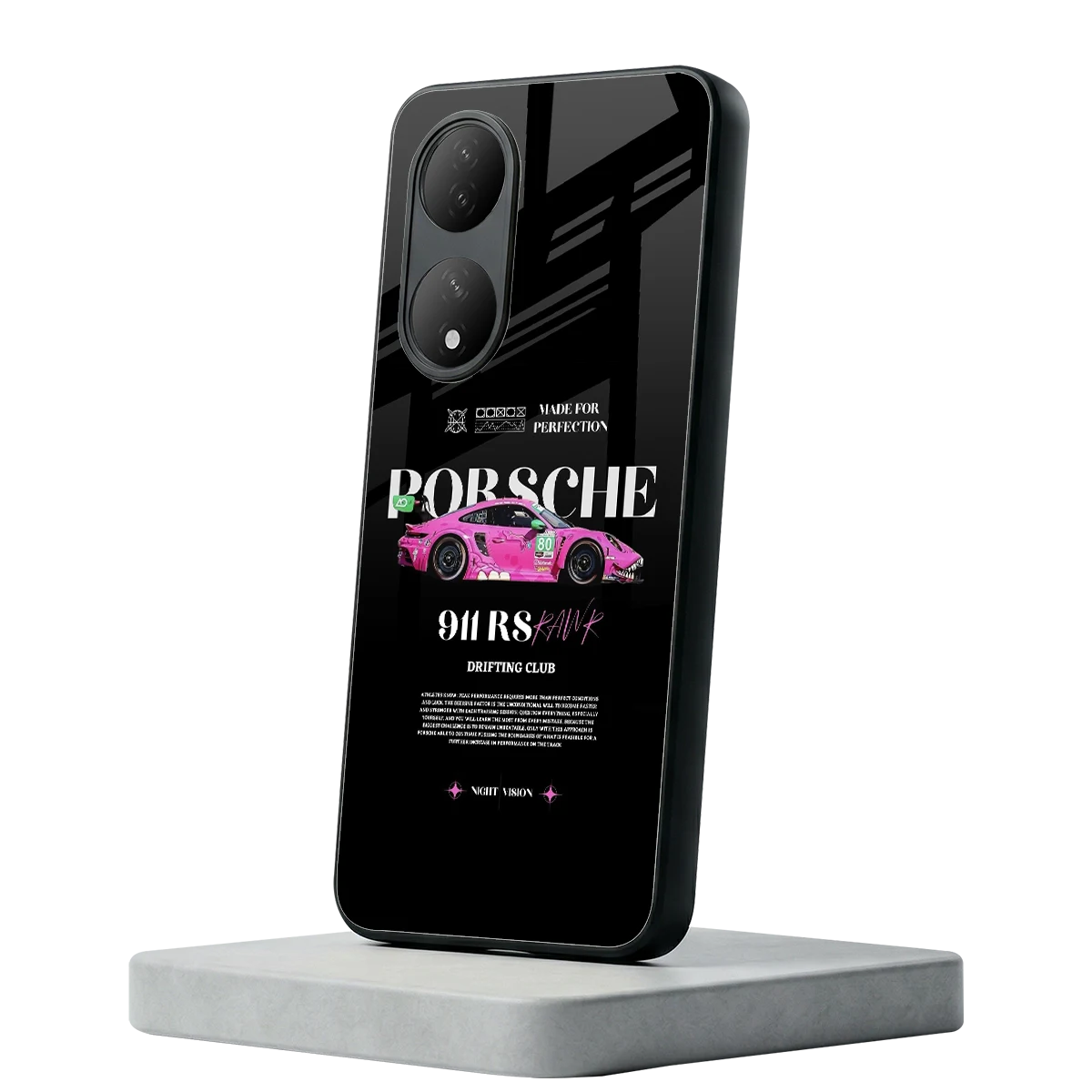 911 Drifting Club Vivo-y100 mobile cover | shockproof glass phone case
