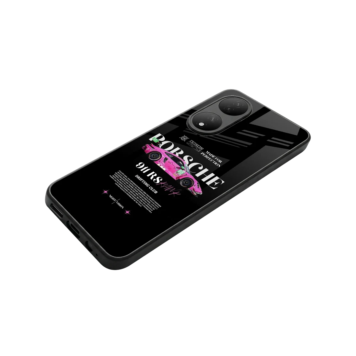 911 Drifting Club stylish phone case for Vivo-y100 | glossy glass and slim fit