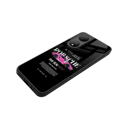 911 Drifting Club stylish phone case for Vivo-y100 | glossy glass and slim fit