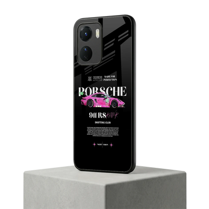 911 Drifting Club vivo y16 mobile cover | shockproof glass phone case
