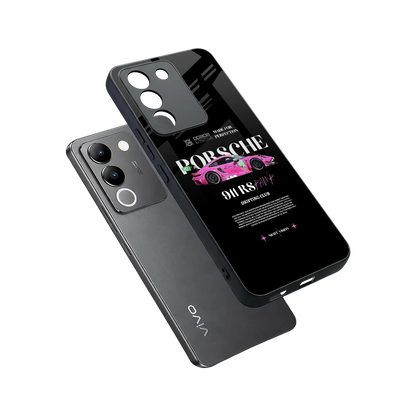 911 Drifting Club sleek vivo y200 5g cover with tempered glass back and TPU edges