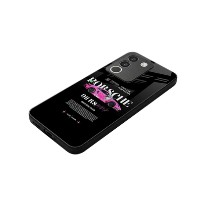911 Drifting Club stylish phone case for vivo y200 5g | glossy glass and slim fit
